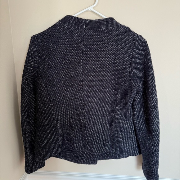 Navy Blue Pebbled Women’s LOFT Small Petite NWOT Peacot Heavyweight Winterwear - Picture 5 of 10